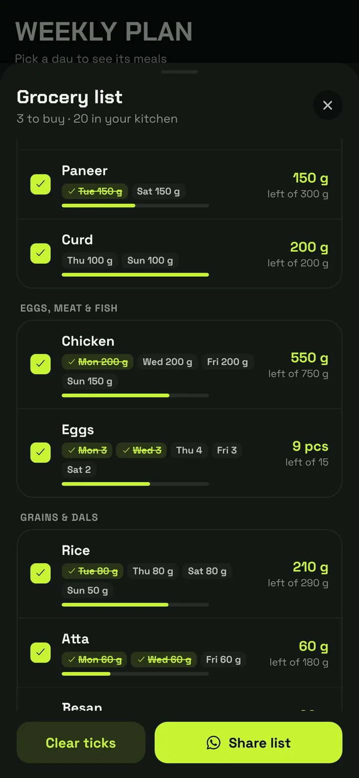 FitPrep screen 4